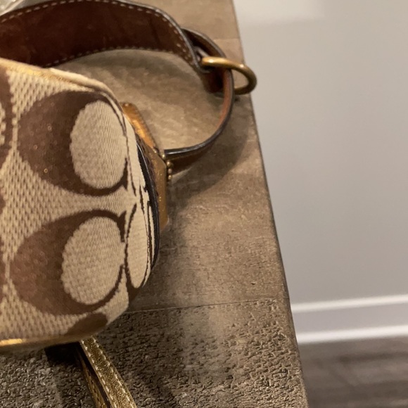Coach Brown and Bronze Gold Small Soho Bag - Picture 10 of 14
